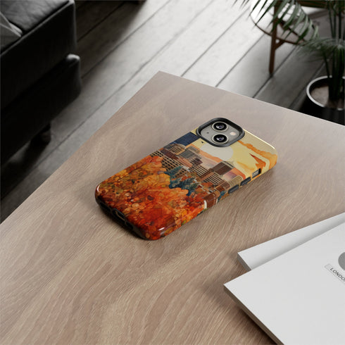 An Urban Autumn Overlook - Impact Resistant Phone Case
